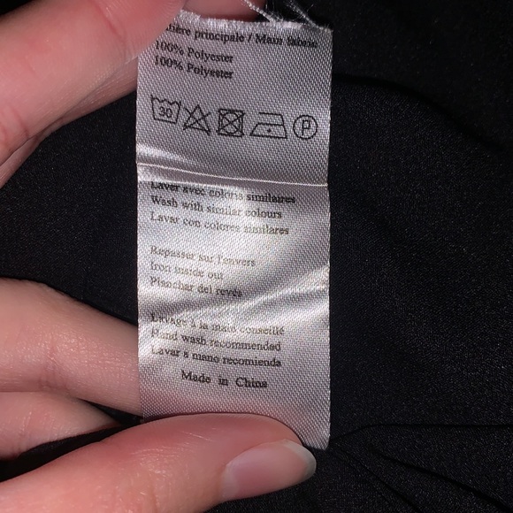 Axara Paris | V Neck Floral Black Dress Size small New - Picture 3 of 8